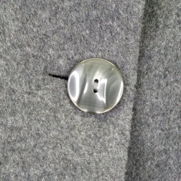 The Limited Pea Coat Women's M Wool Cashmere Gray Lined Classic Career Overcoat - Picture 5 of 15